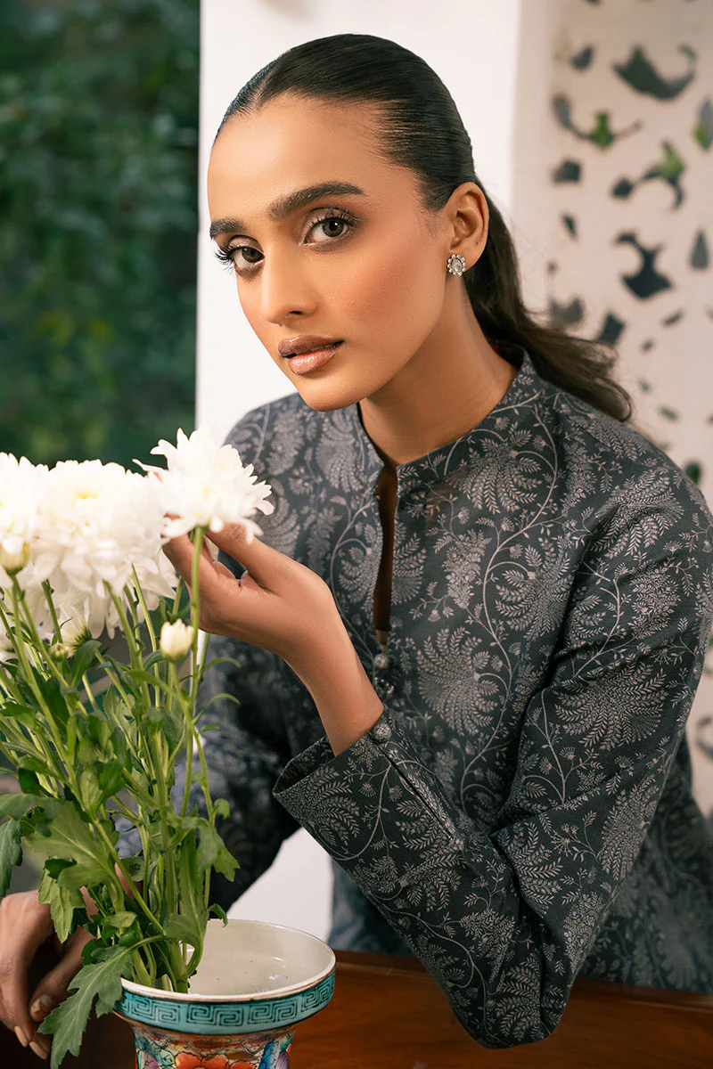 MOONLIT ECHOES-2 PIECE PRINTED KHADDAR SUIT - Image 2