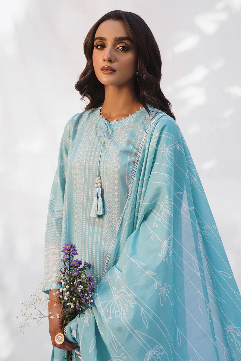 MORNING CIEL-3PC PRINTED LAWN SUIT - Image 3