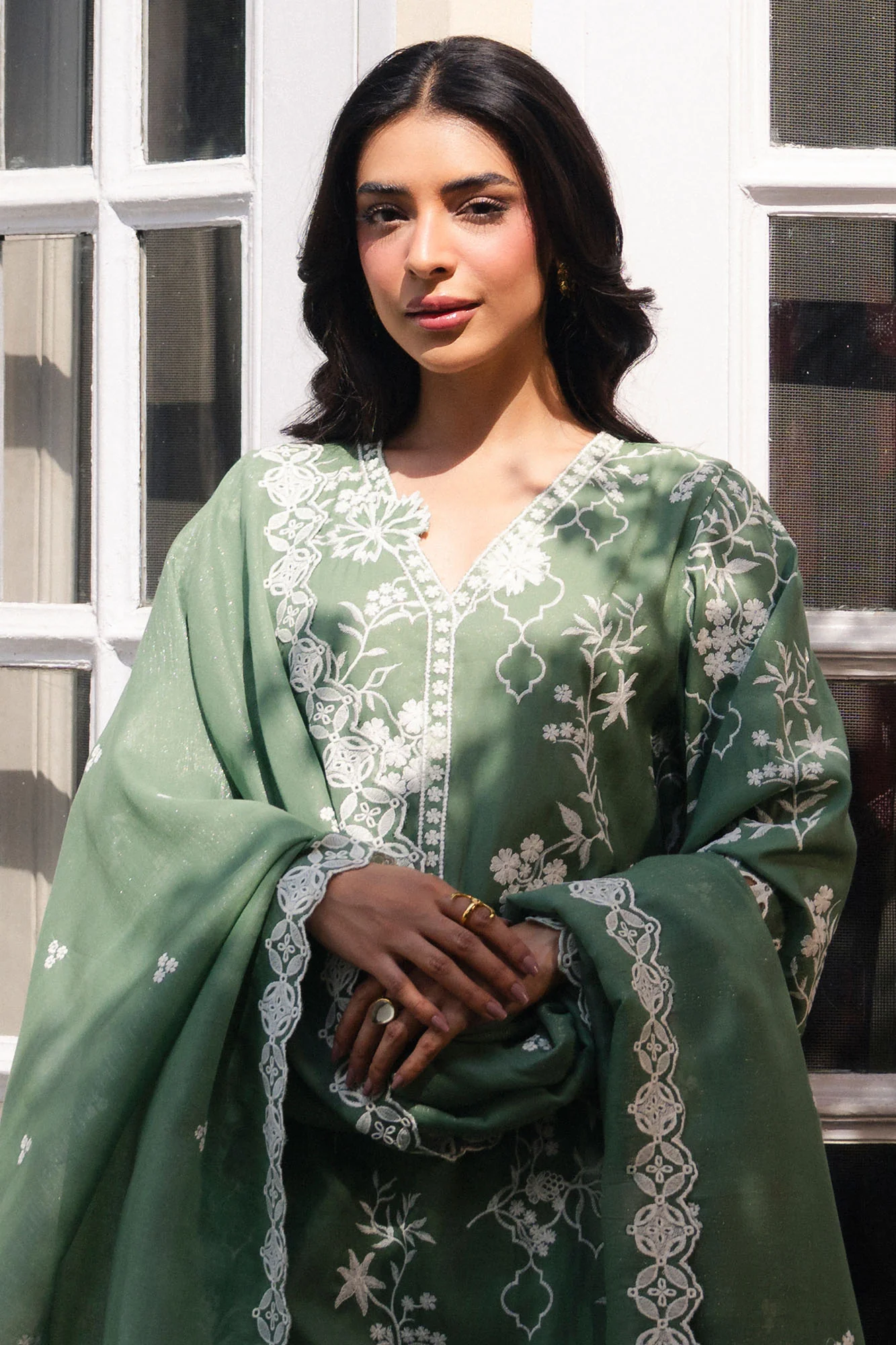 MOSS LUXE-2PC (SHIRT & DUPATTA) - Image 5