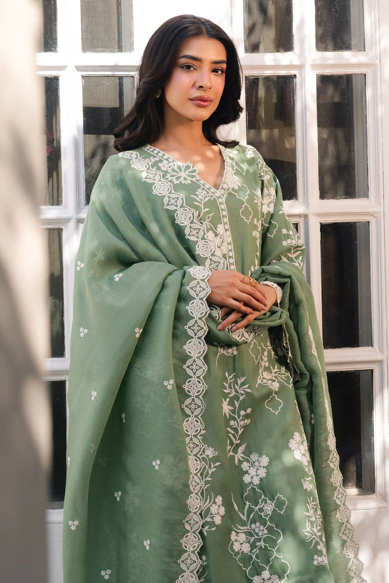 MOSS LUXE-2PC (SHIRT & DUPATTA) - Image 6