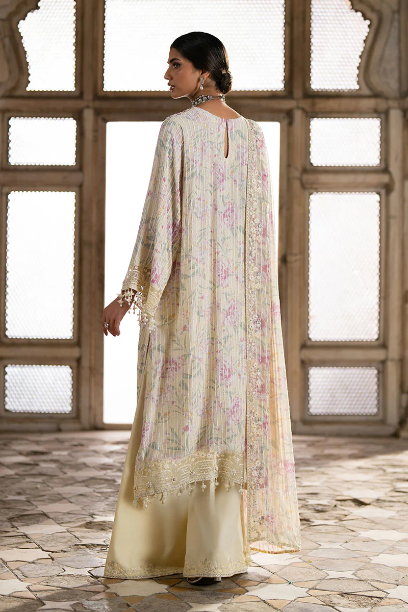 MUTED CELADON-3PC SILK EMBROIDERED PRET - Image 6