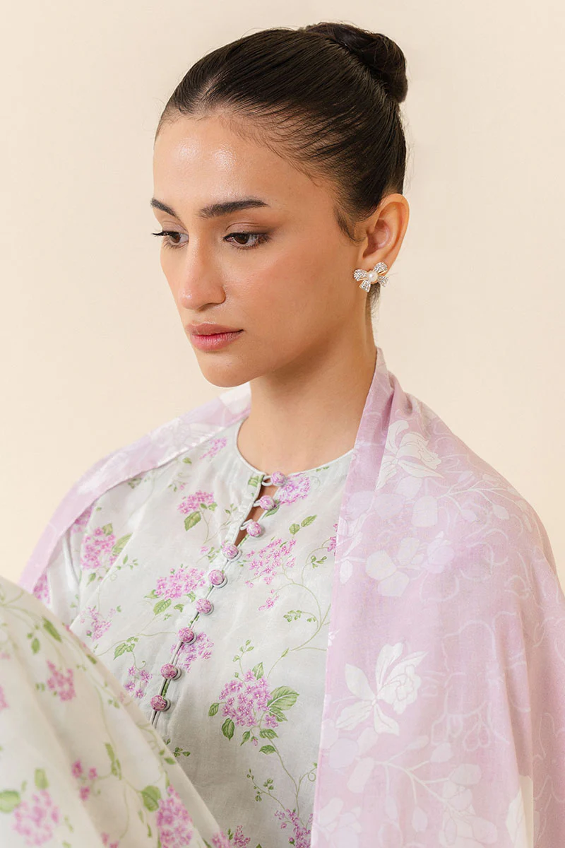 MYSTIC FLORA-3 PIECE PRINTED LAWN SUIT - Image 5