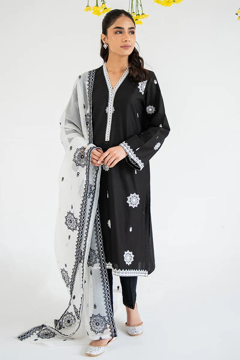 OBSIDIAN-2PC (SHIRT & DUPATTA) - Image 4