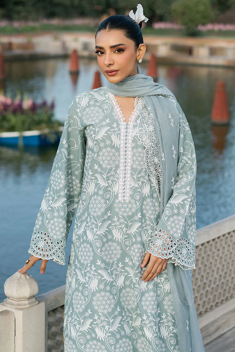 OCEAN SPRUCE-3PC CHIKANKARI SUIT - Image 3