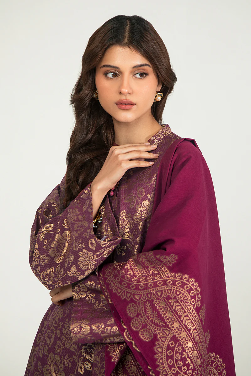 ORCHARD GLARE-A-3PC COTTON JACQUARD SUIT - Image 4