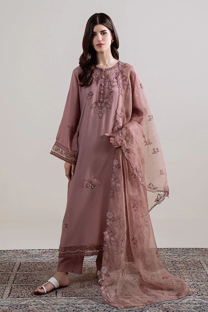 ORCHID DUSK-3PC (SHIRT, TROUSER & DUPATTA) - Image 2
