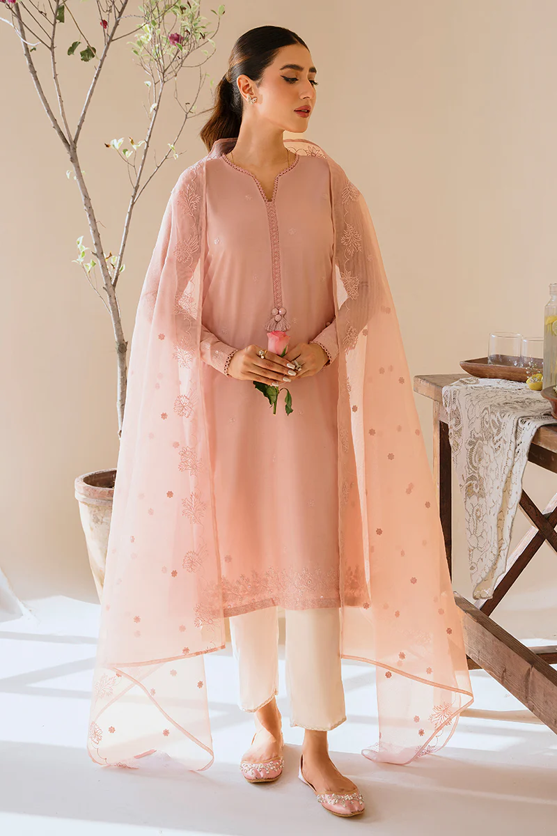 PALE BLUSH-2PC (SHIRT & DUPATTA)