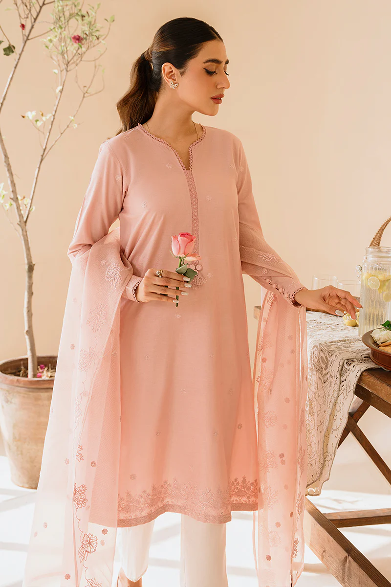 PALE BLUSH-2PC (SHIRT & DUPATTA) - Image 5