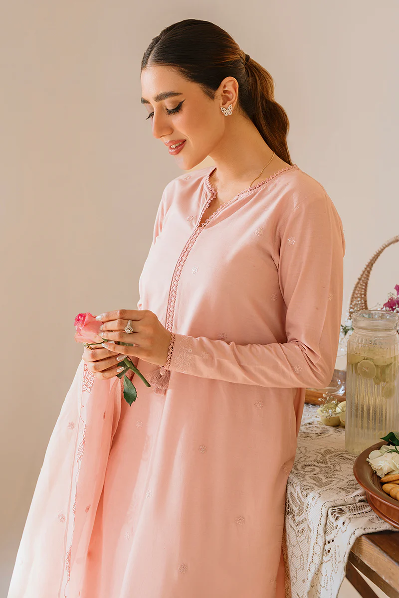 PALE BLUSH-2PC (SHIRT & DUPATTA) - Image 6