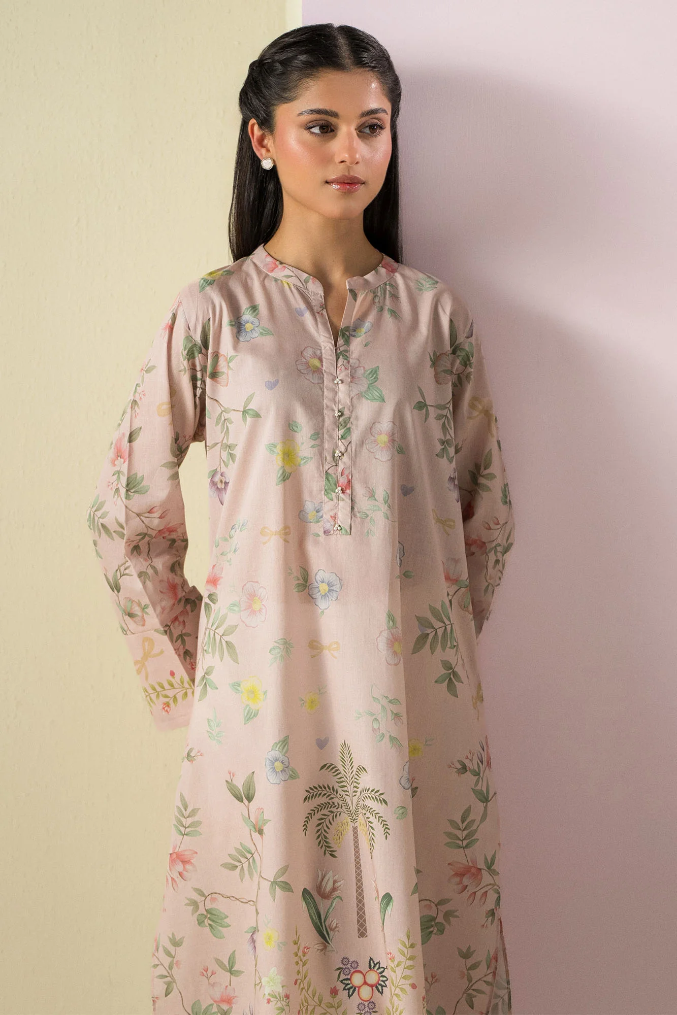 PALM HAZE PRINTED LAWN SHIRT - Image 4
