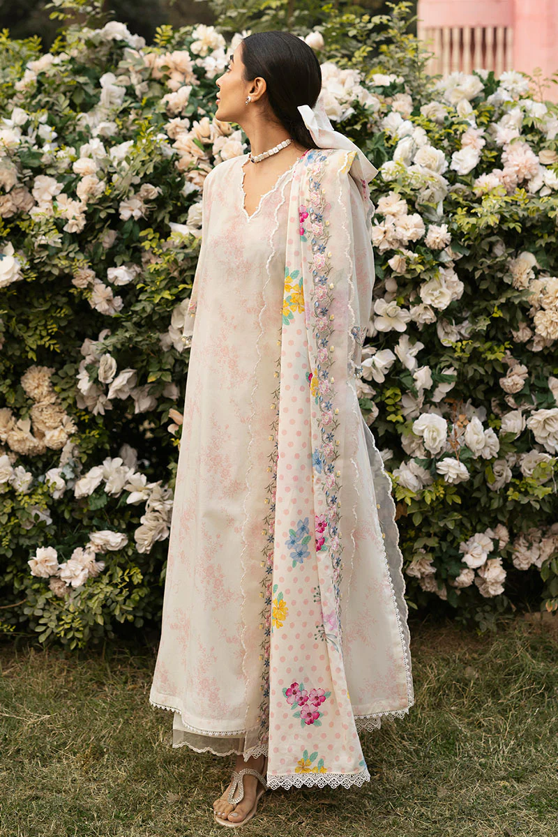 PASTEL BLOOM-3PC PRINTED LAWN SUIT - Image 6