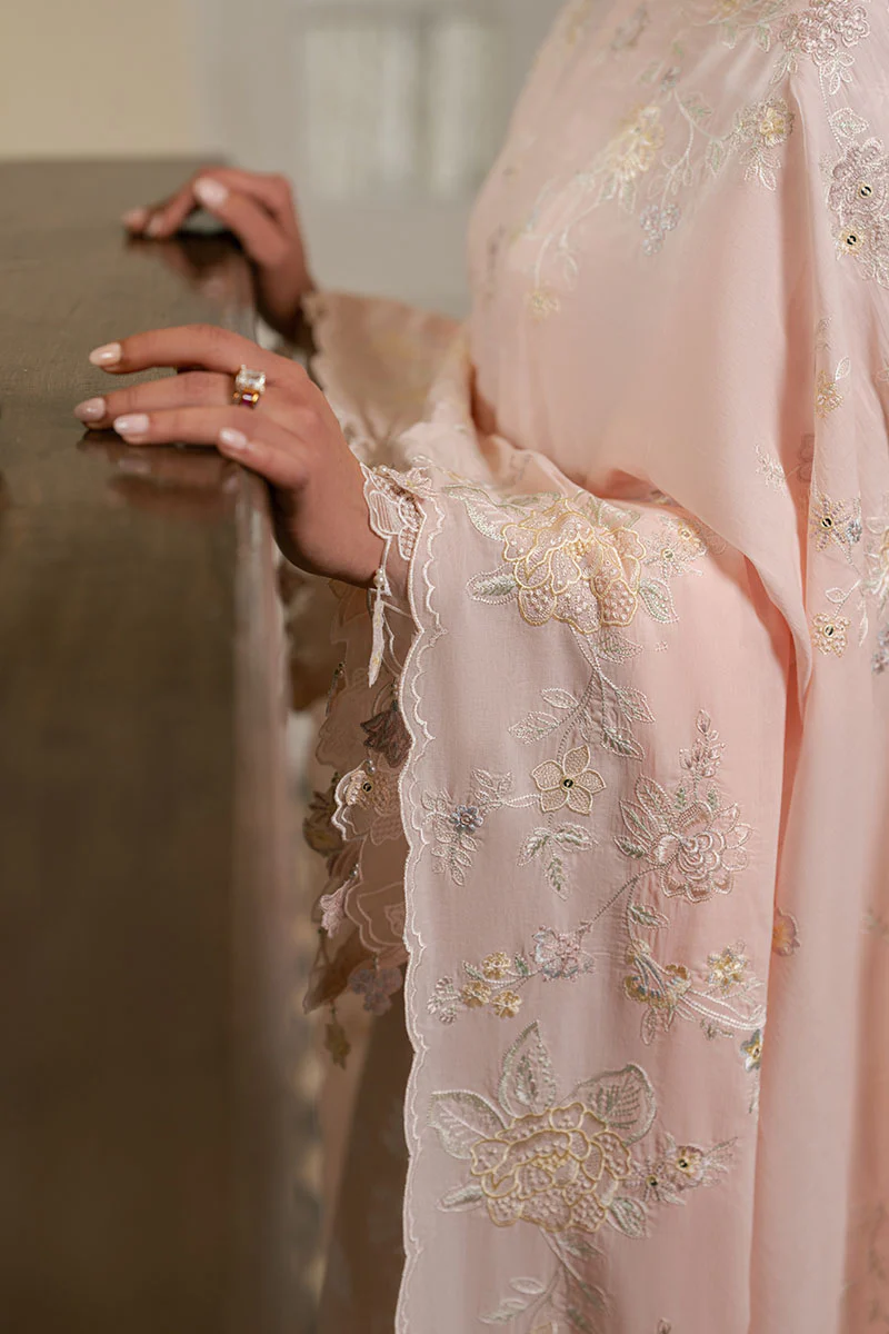 PASTEL MELODY- 3PC EMBROIDERED LAWN SUIT - Image 6