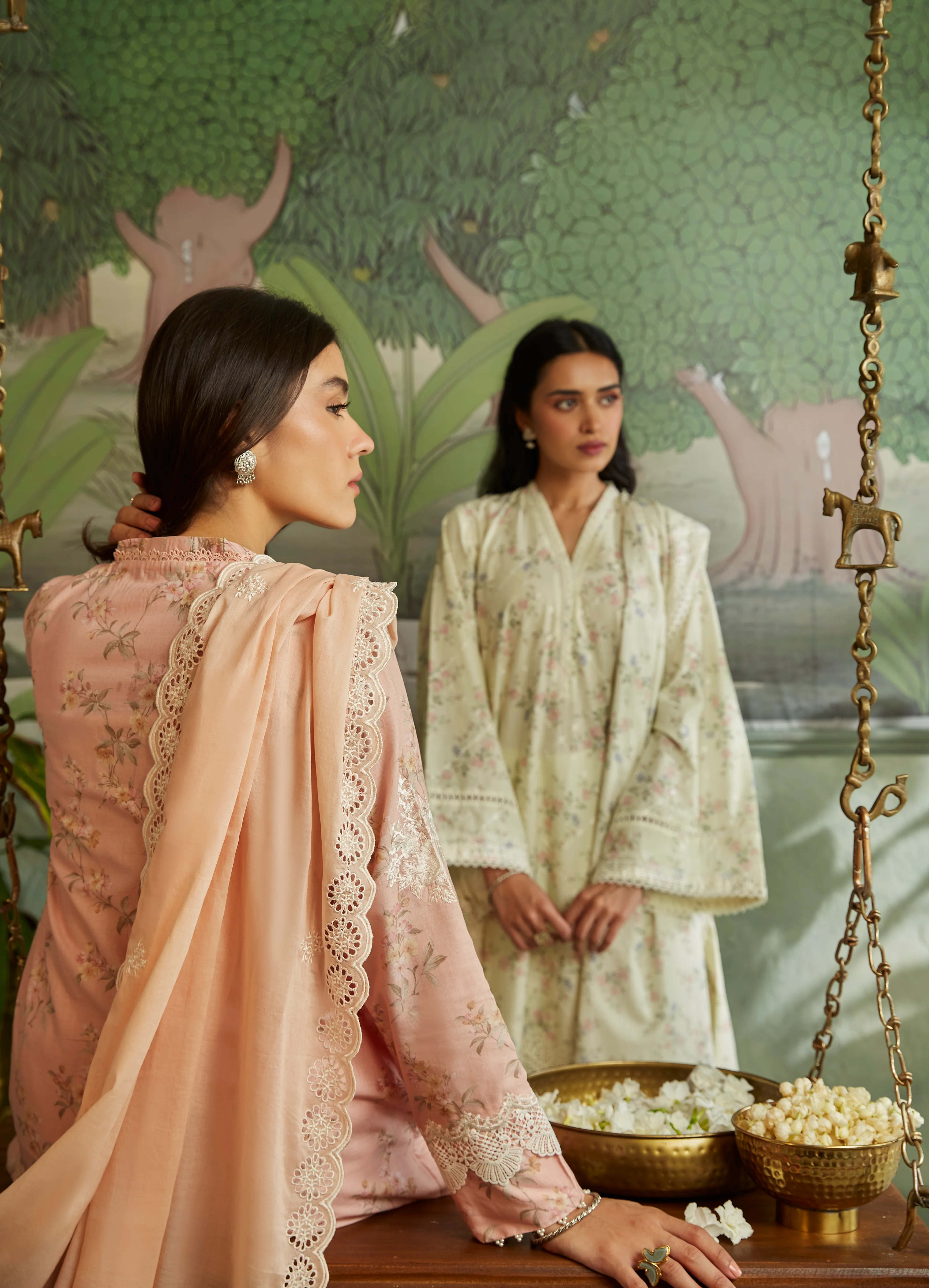 PEACH AMBER-3PC (SHIRT, DUPATTA & TROUSER) - Image 2