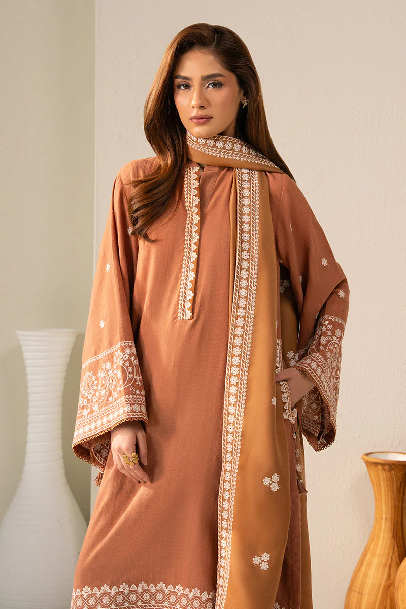 PEACH CARAMEL-2PC (SHIRT & DUPATTA) - Image 4
