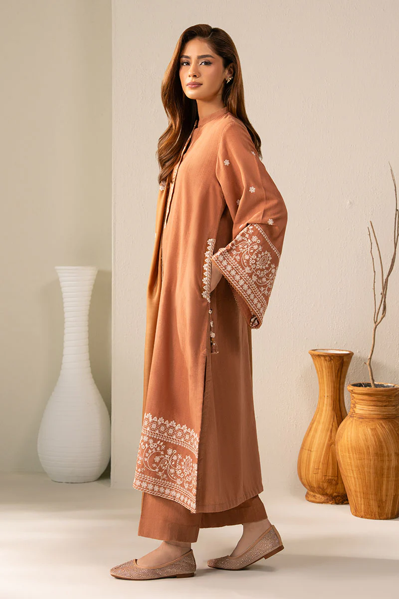 PEACH CARAMEL-2PC (SHIRT & DUPATTA) - Image 6