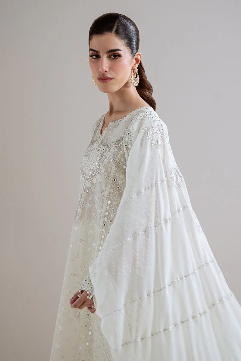PEARL MIRAGE-4PC ORGANZA EMBROIDERED SUIT - Image 3