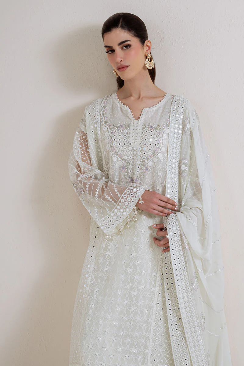 PEARL MIRAGE-4PC ORGANZA EMBROIDERED SUIT - Image 5