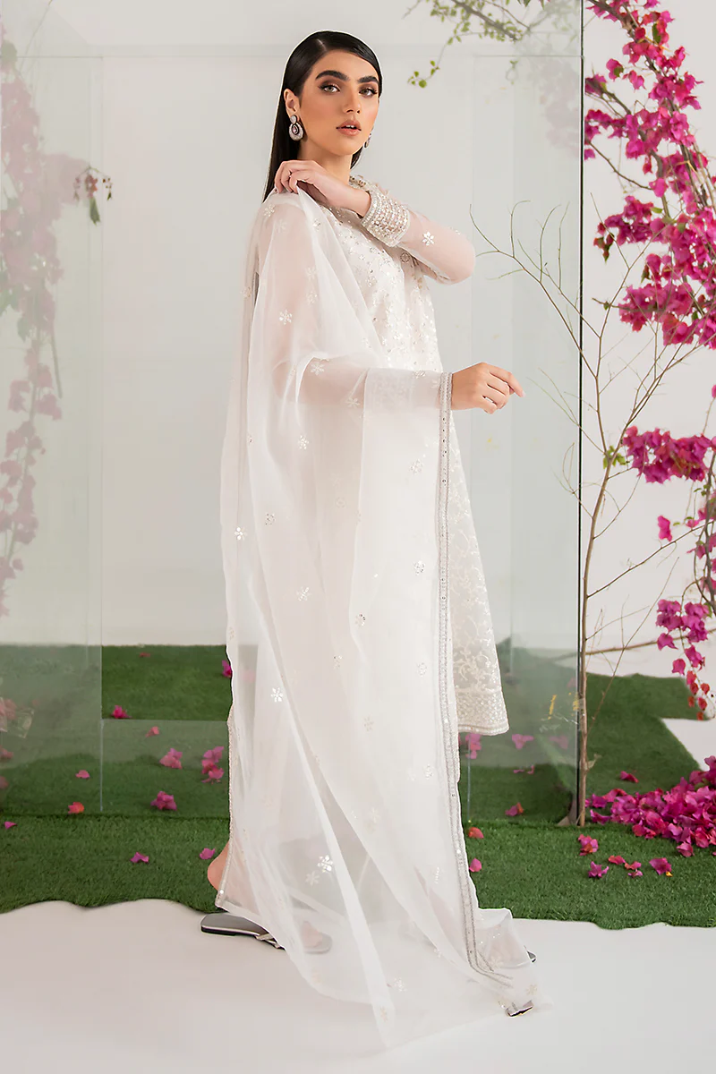PEARL WHITE-2PC (SHIRT & DUPATTA) - Image 3
