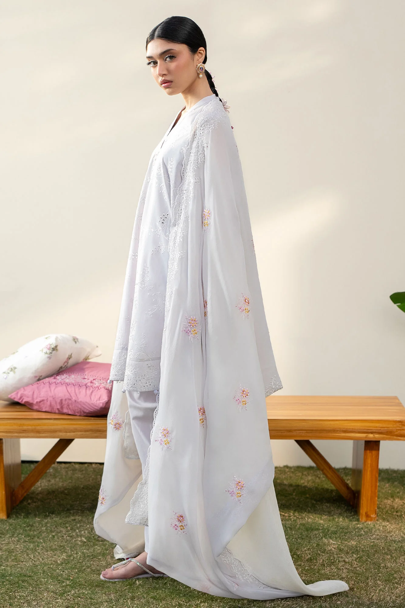 PERSIAN VIOLET-3PC EMBROIDERED LAWN SUIT - Image 6