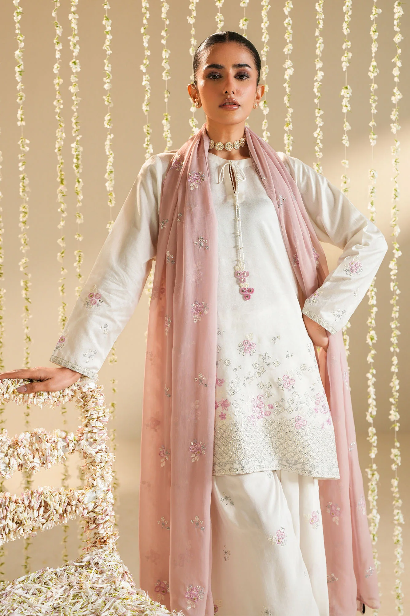 PINK CLOUD-3PC (SHIRT, TROUSER & DUPATTA) - Image 4