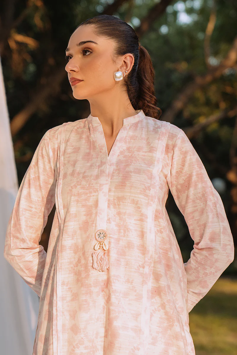 PINK TALE-1 PIECE KHADDAR PRINTED SHIRT - Image 2