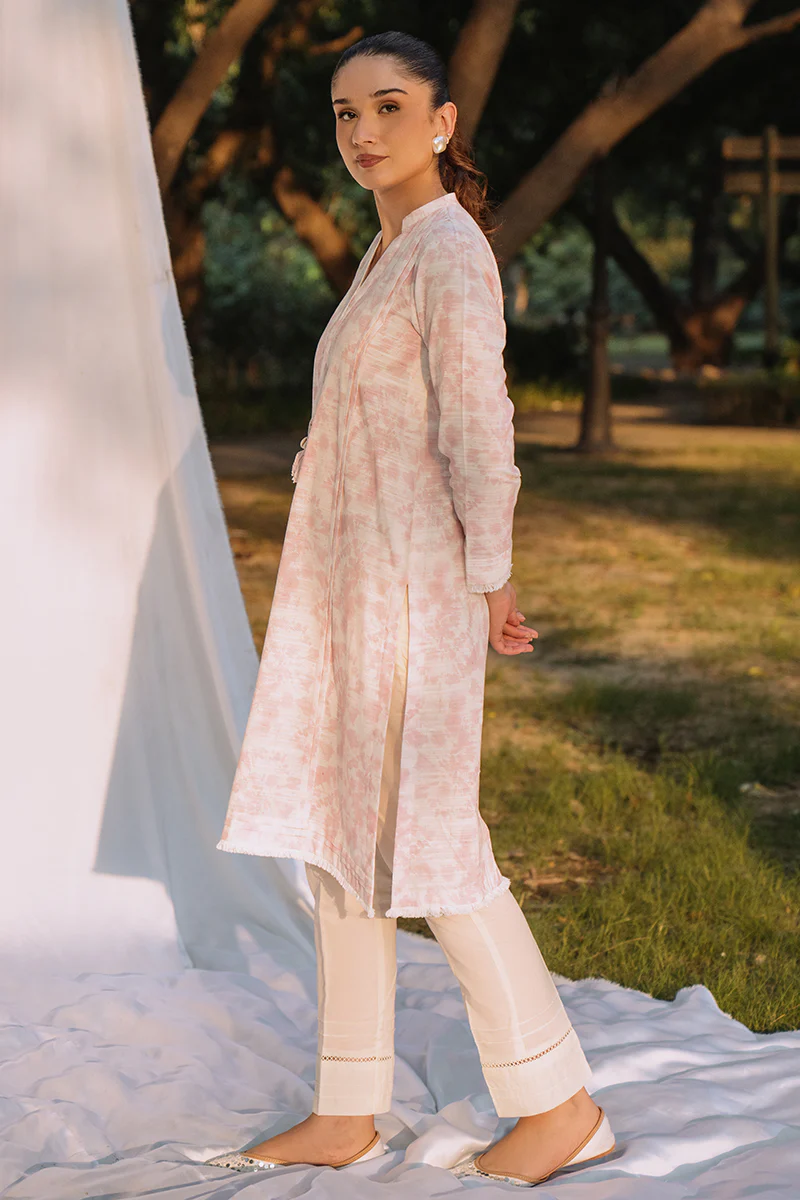 PINK TALE-1 PIECE KHADDAR PRINTED SHIRT - Image 4