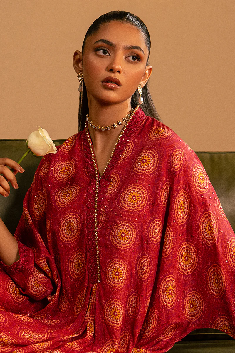 PINKSPIRE GLOW EMBROIDERED SILK  SHIRT - Image 3