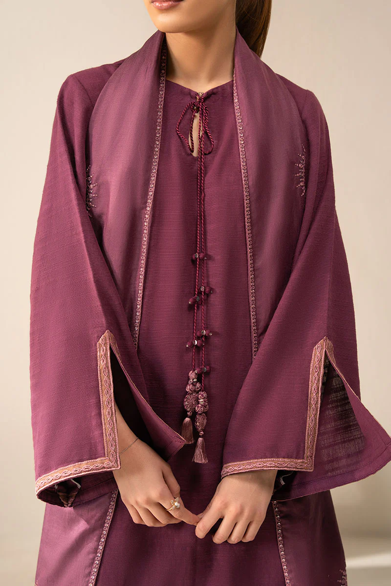 PLUM BERRY-2PC (SHIRT & DUPATTA) - Image 3