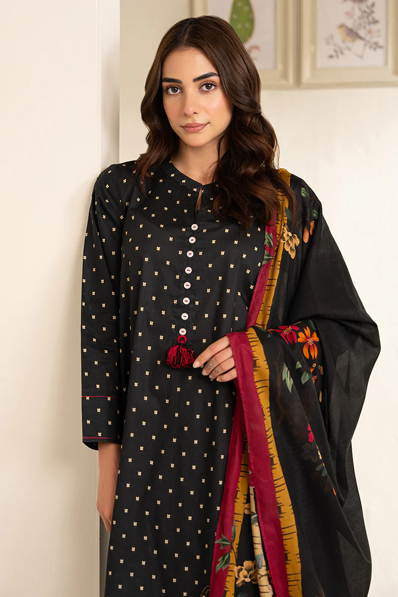 POSY DUSK-3PC (SHIRT, TROUSER & DUPATTA) - Image 4