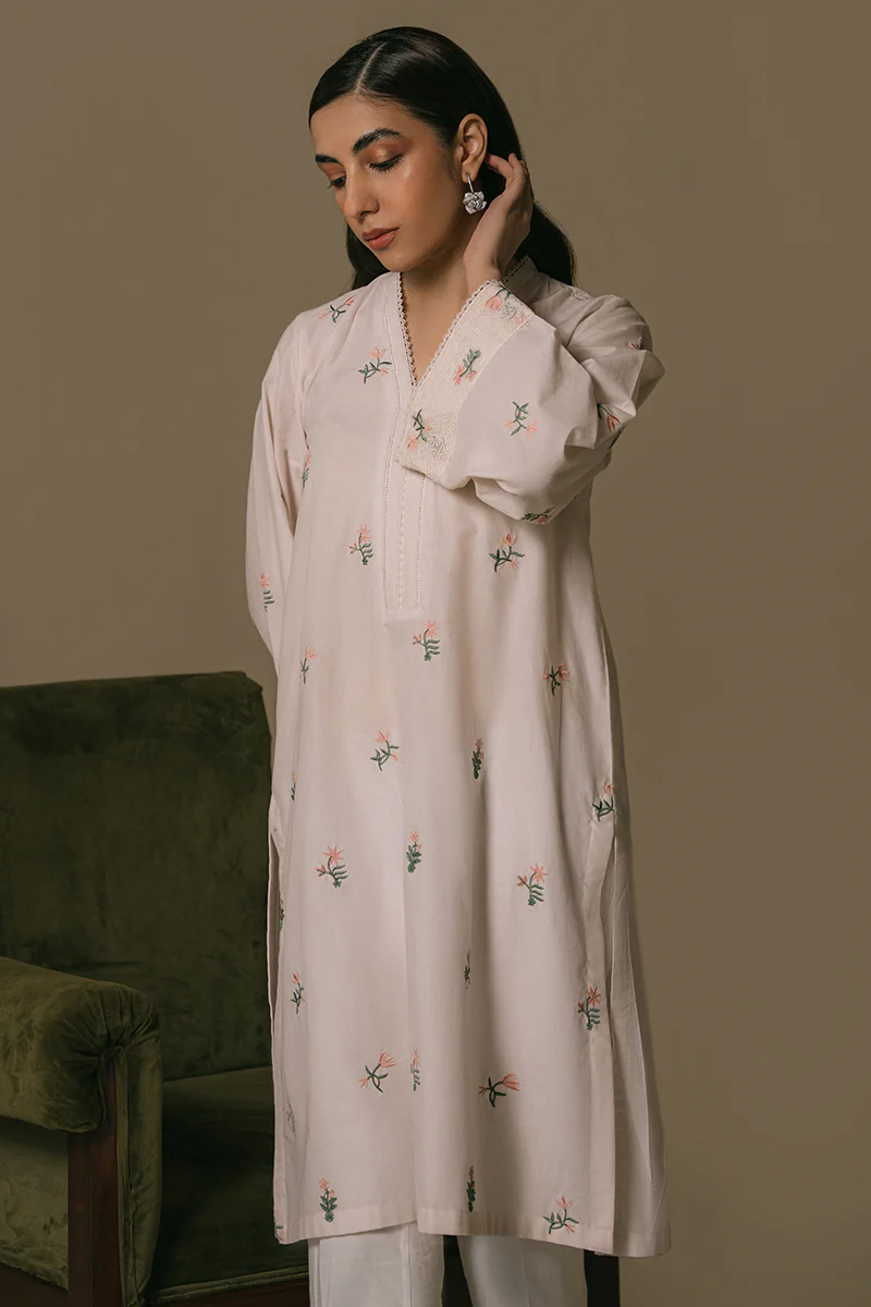 POWDER PUFF-LAWN EMBROIDERED SHIRT - Image 4