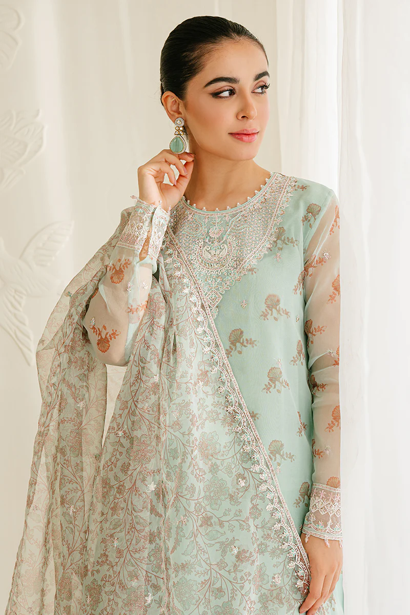PRISTINE MINT-4PC ORGANZA EMBROIDERED SUIT - Image 5