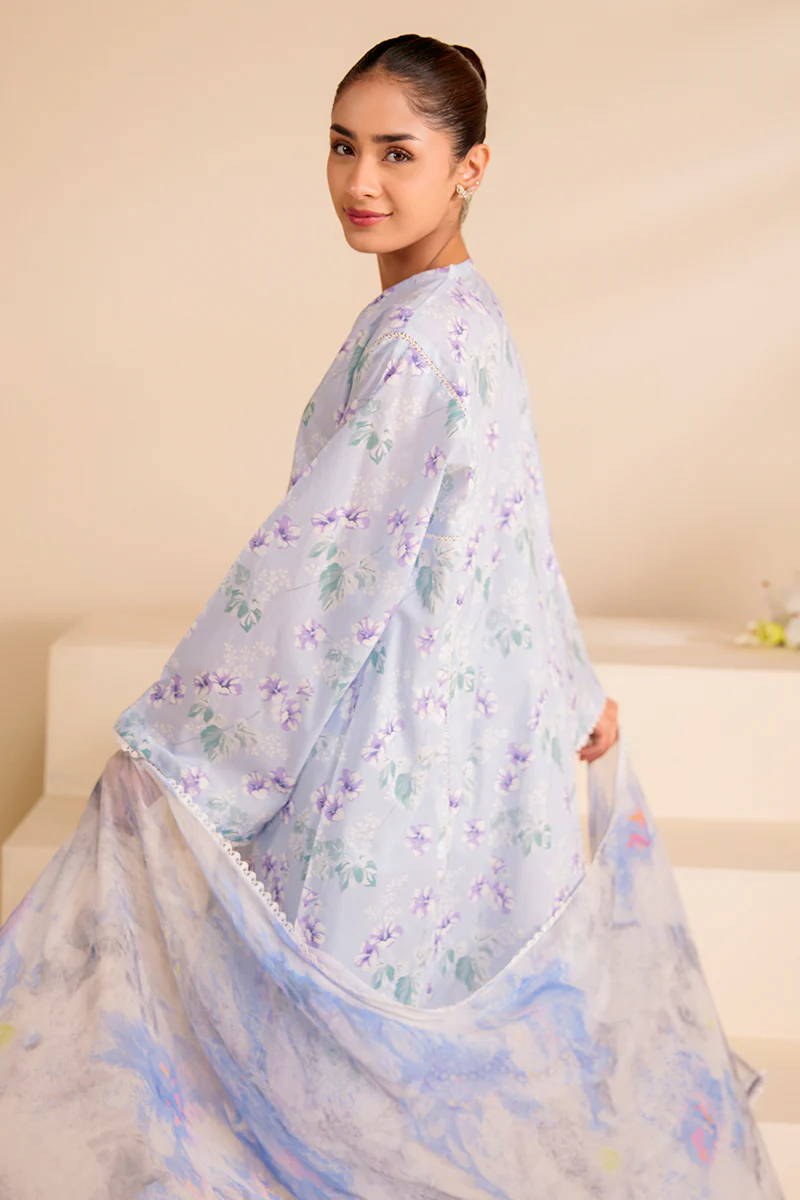 PURPLE HAZE-3 PIECE PRINTED LAWN SUIT - Image 3