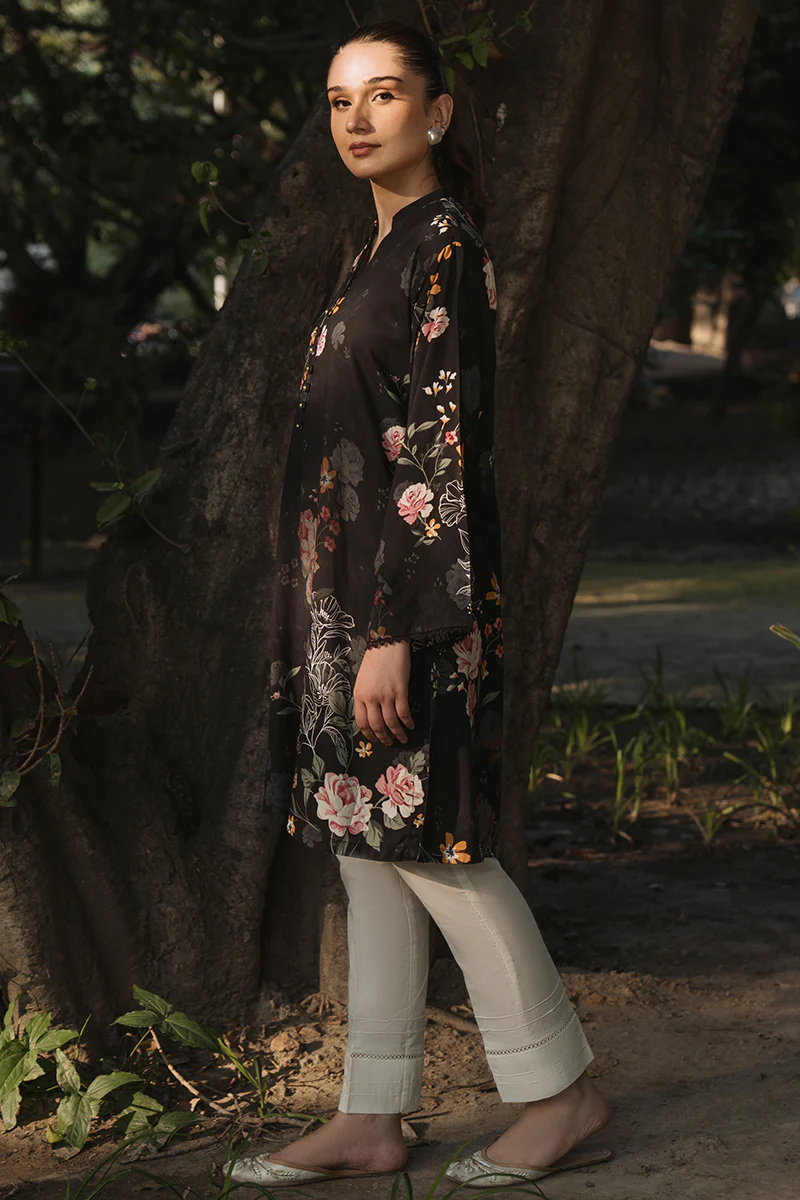 RAVEN FLORET-1 PIECE LINEN PRINTED SHIRT - Image 5
