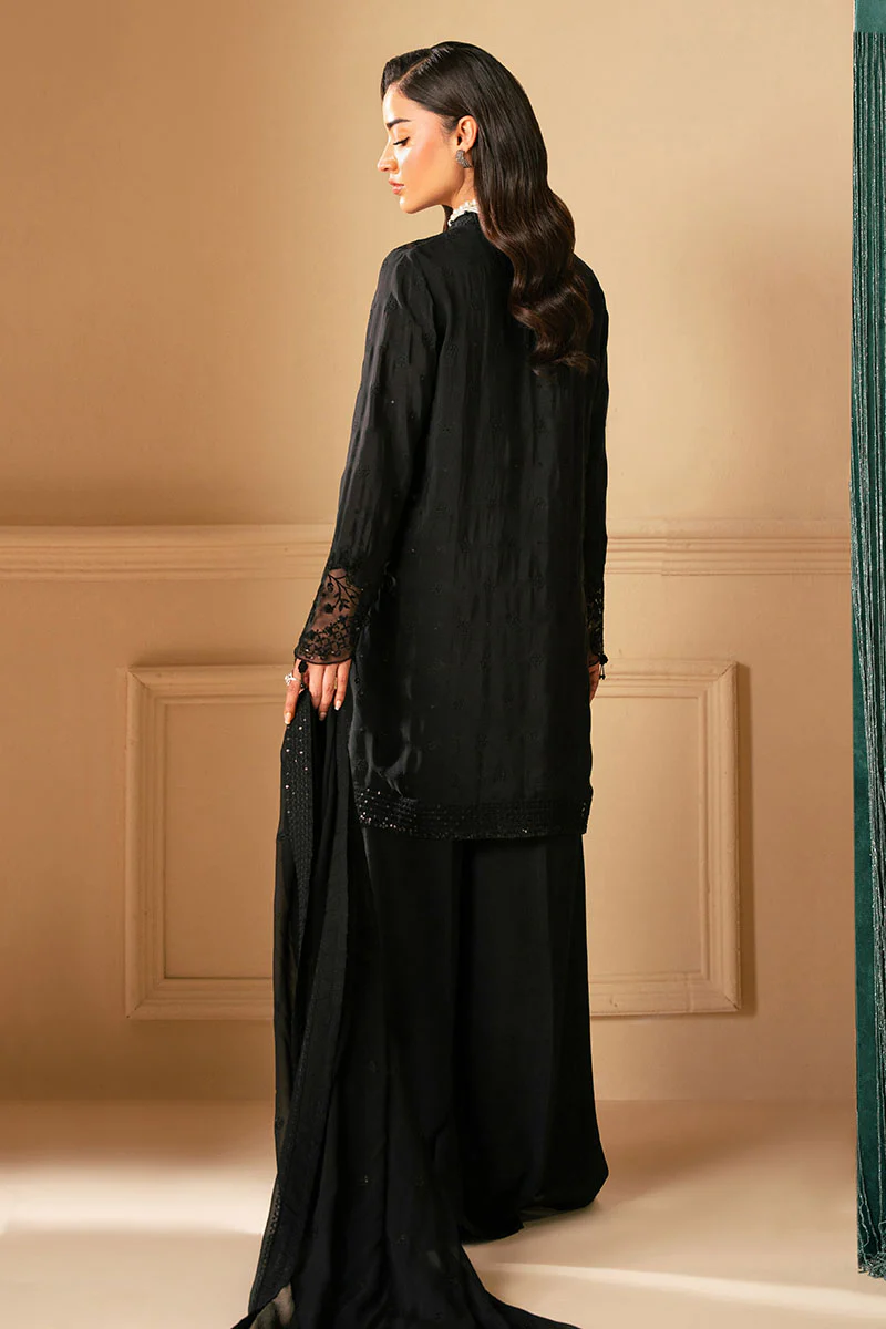RAVEN HAZE-4 PIECE EMBROIDERED ORGANZA SUIT - Image 8