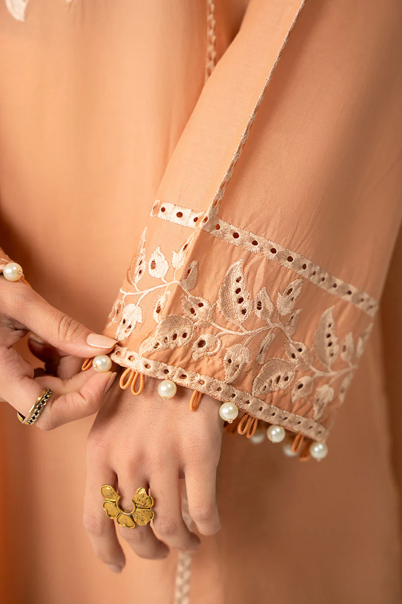 DUSTY CORAL-2PC (SHIRT & DUPATTA) - Image 2