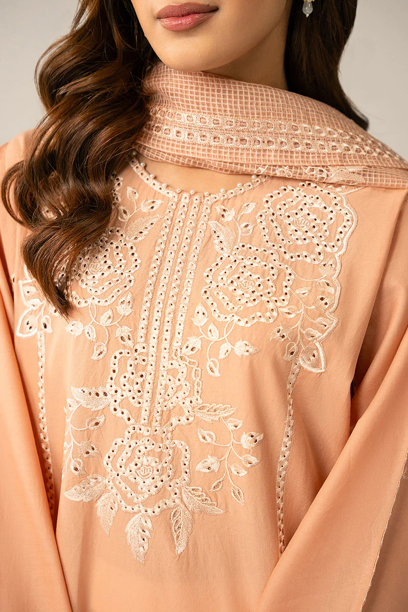 DUSTY CORAL-2PC (SHIRT & DUPATTA) - Image 4