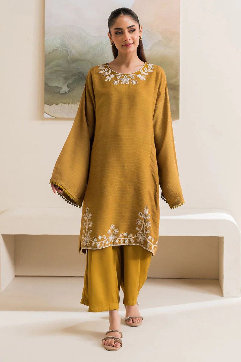 SAGE GREEN EMBROIDERED LINEN SHIRT - Image 3