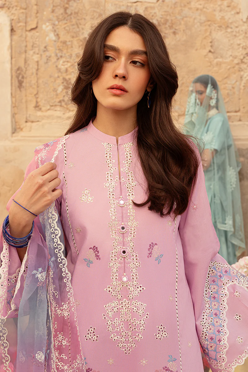 REGAL ORCHARD STITCH 3PC: LAWN EMBROIDERED SUIT - Image 4