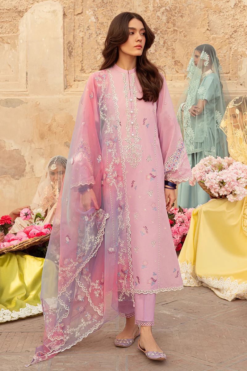 REGAL ORCHARD STITCH 3PC: LAWN EMBROIDERED SUIT - Image 5