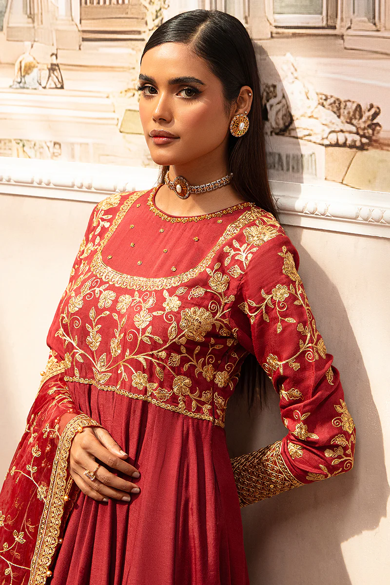 ROOMANI-2PC SILK EMBROIDERED PRET - Image 4