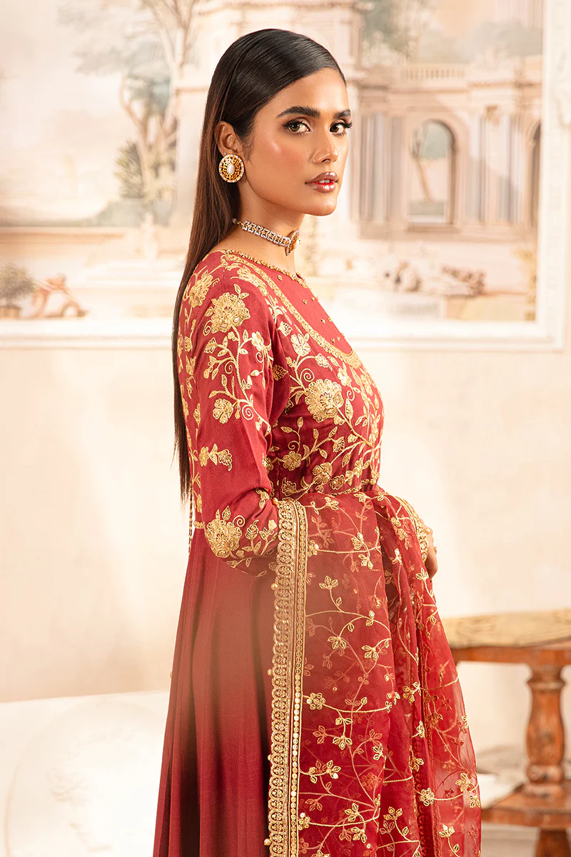 ROOMANI-2PC SILK EMBROIDERED PRET - Image 5