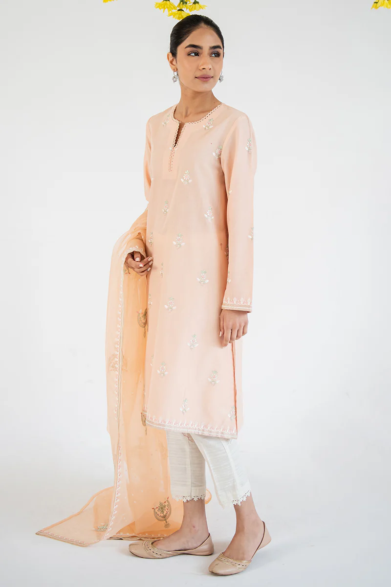 ROSE DAWN-2PC (SHIRT & DUPATTA) - Image 2