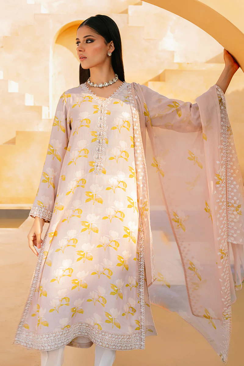 ROSE DUST-2 PIECE (SHIRT & DUPATTA)