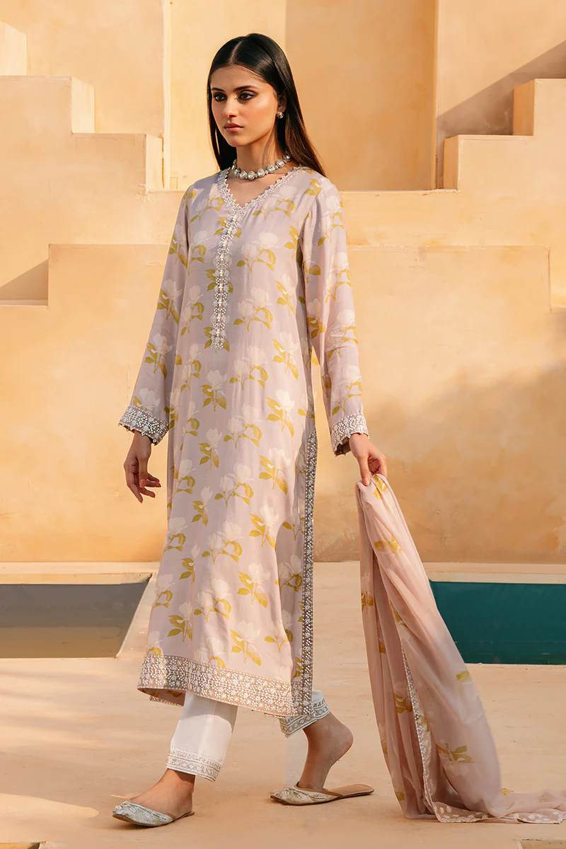 ROSE DUST-2 PIECE (SHIRT & DUPATTA) - Image 4