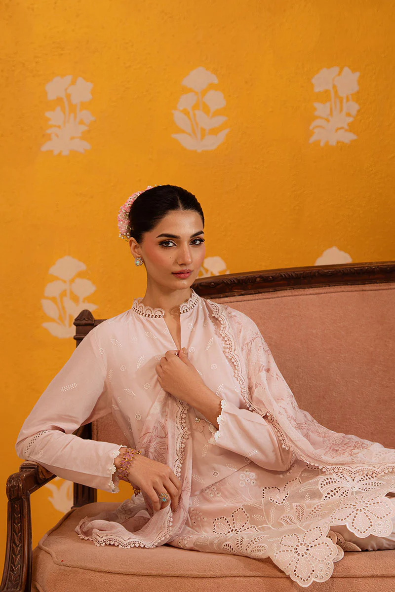 ROSE LUSTER-3PC CHIKANKARI SUIT - Image 4