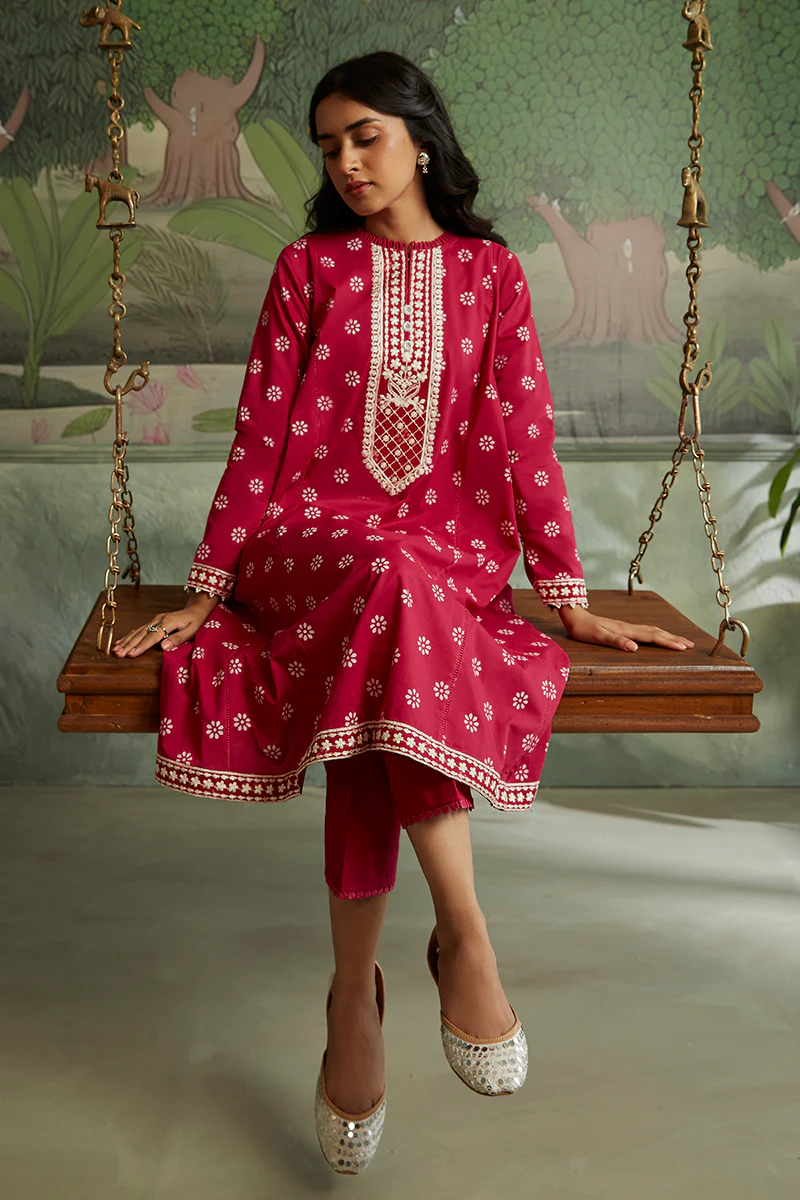 ROSEATE MUSE-2PC CAMBRIC SUIT - Image 5
