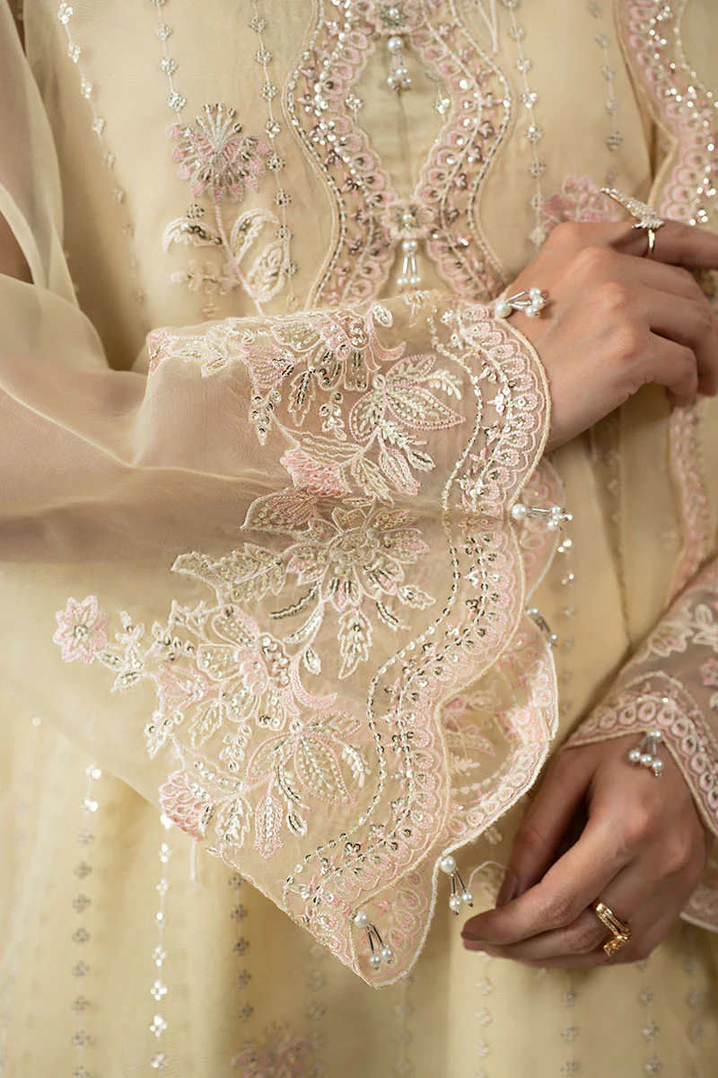 ROSETTE GLOW -3PC (SHIRT, TROUSER & DUPATTA) - Image 2