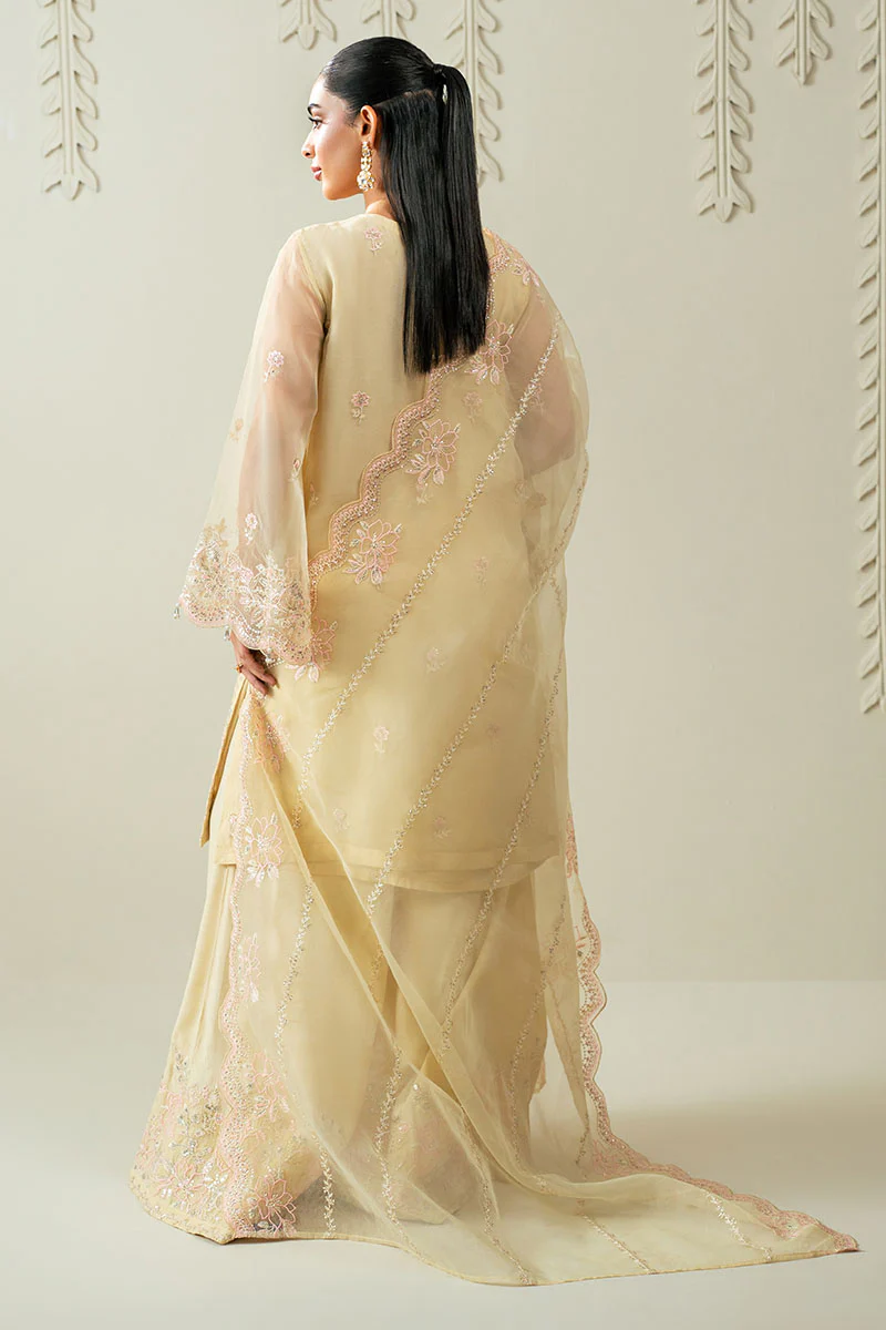 ROSETTE GLOW -3PC (SHIRT, TROUSER & DUPATTA) - Image 6