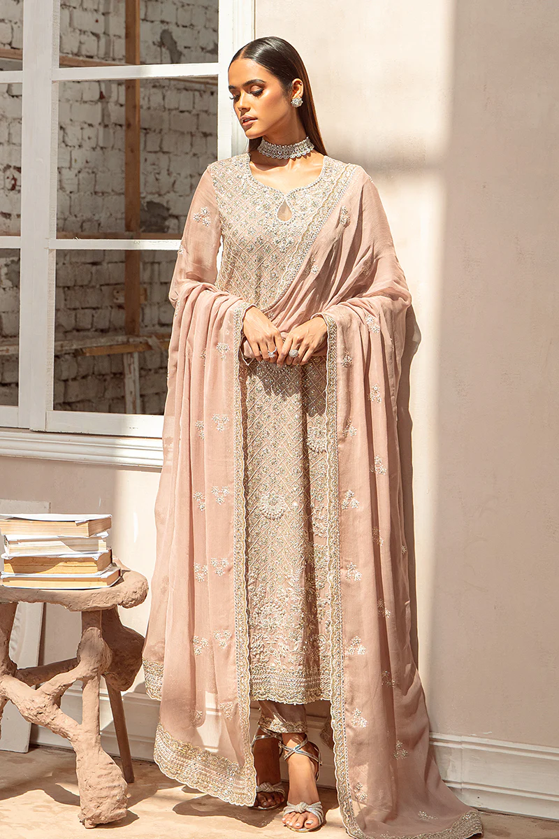 ROSEWOOD-3PC CHIFFON EMBROIDERED PRET - Image 3