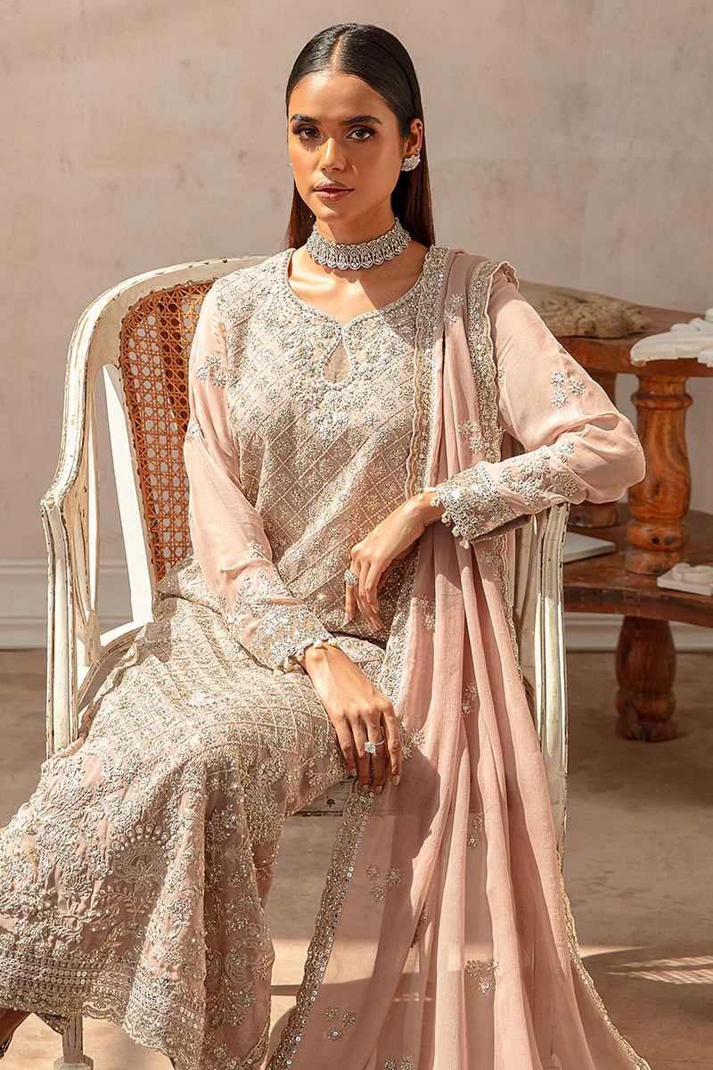ROSEWOOD-3PC CHIFFON EMBROIDERED PRET - Image 4